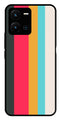 Muted Rainbow Metal Mobile Case for Vivo Y35   (Design No -31)