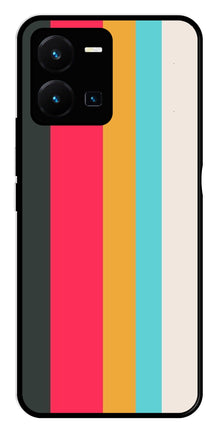 Muted Rainbow Metal Mobile Case for Vivo Y35