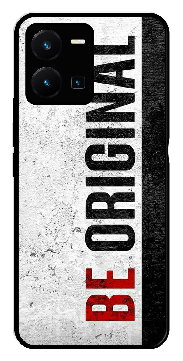 Be Original Metal Mobile Case for Vivo Y35   (Design No -38)