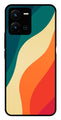 Muted Rainbow Metal Mobile Case for Vivo Y35   (Design No -39)
