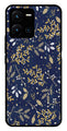 Floral Pattern  Metal Mobile Case for Vivo Y35   (Design No -52)