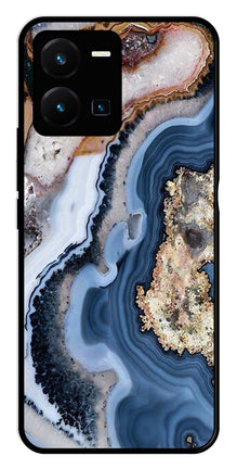 Marble Design Metal Mobile Case for Vivo Y35