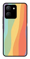Muted Rainbow Metal Mobile Case for Vivo Y36   (Design No -02)