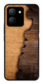 Wooden Design Metal Mobile Case for Vivo Y36   (Design No -13)