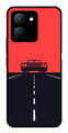 Car Lover Metal Mobile Case for Vivo Y36   (Design No -21)