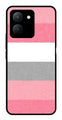 Pink Pattern Metal Mobile Case for Vivo Y36   (Design No -23)