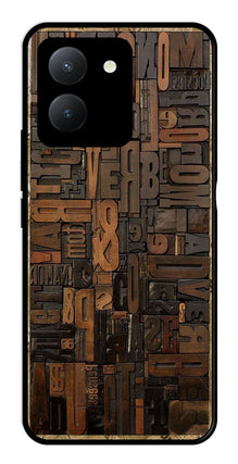 Alphabets Metal Mobile Case for Vivo Y36
