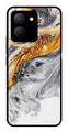 Marble Pattern Metal Mobile Case for Vivo Y36   (Design No -36)