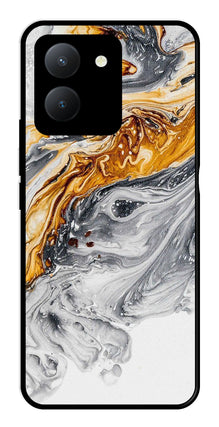 Marble Pattern Metal Mobile Case for Vivo Y36