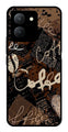 Coffee Pattern Metal Mobile Case for Vivo Y36   (Design No -37)