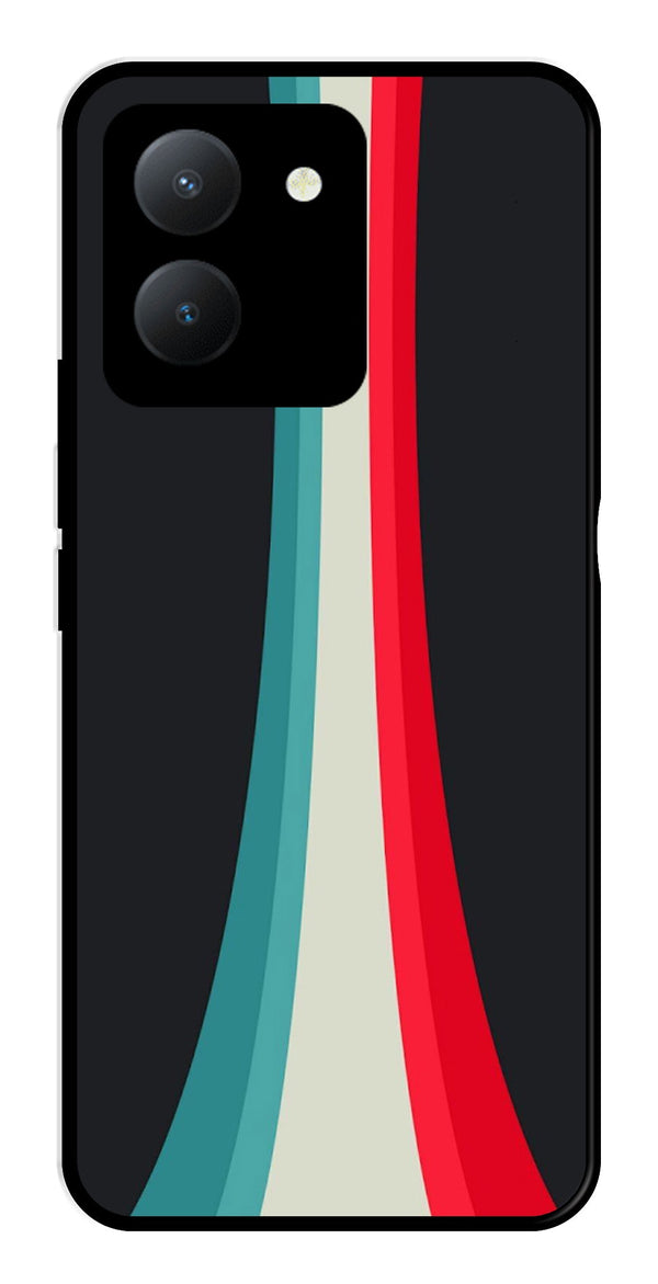 Modern Art Colorful Metal Mobile Case for Vivo Y36   (Design No -48)