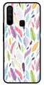 Colorful Feathers Metal Mobile Case for Vivo Y3   (Design No -06)