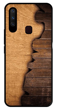 Wooden Design Metal Mobile Case for Vivo Y12
