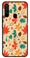 Leafs Design Metal Mobile Case for Vivo Y15   (Design No -14)