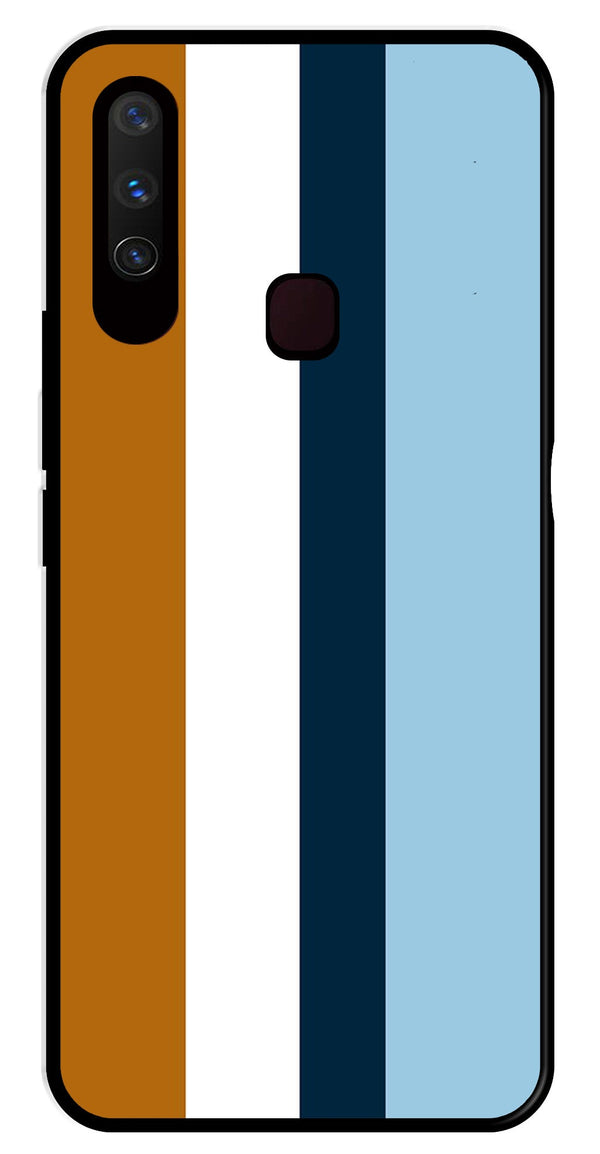 MultiColor Pattern Metal Mobile Case for Vivo Y3   (Design No -17)