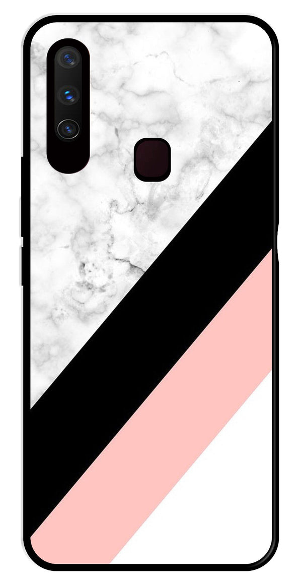 Marble Design Metal Mobile Case for Vivo Y3   (Design No -24)