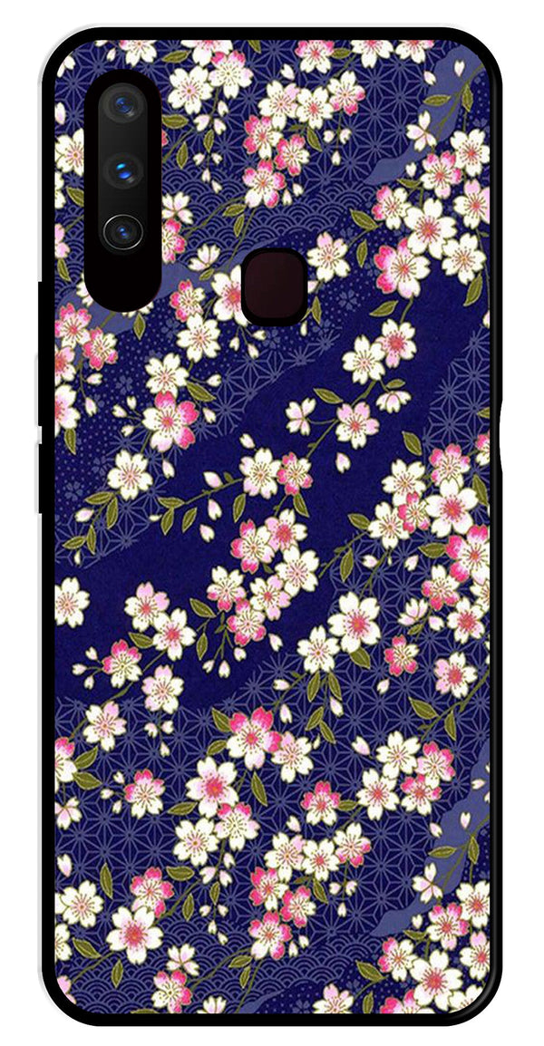 Flower Design Metal Mobile Case for Vivo Y3   (Design No -25)
