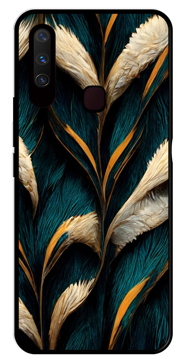 Feathers Metal Mobile Case for Vivo Y3   (Design No -30)