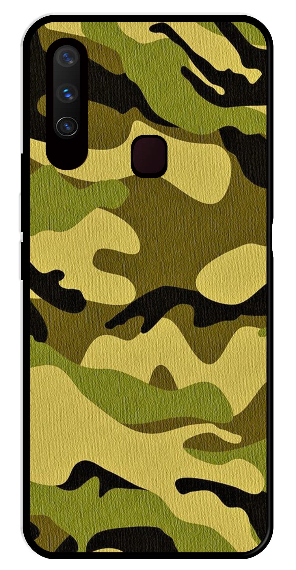 Army Pattern Metal Mobile Case for Vivo Y17   (Design No -35)