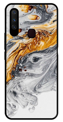 Marble Pattern Metal Mobile Case for Vivo Y15