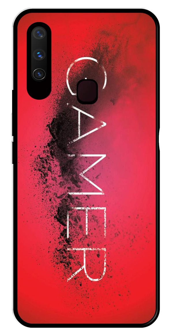 Gamer Pattern Metal Mobile Case for Vivo Y17   (Design No -41)