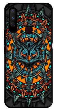Owl Pattern Metal Mobile Case for Vivo Y15