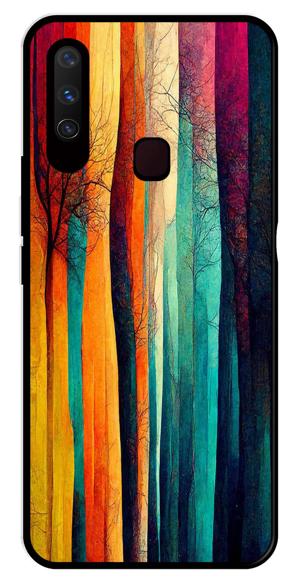 Modern Art Colorful Metal Mobile Case for Vivo Y3   (Design No -47)
