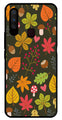 Leaves Design Metal Mobile Case for Vivo Y17   (Design No -51)