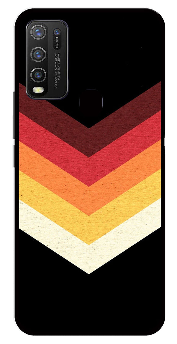 MultiColor Arrow Metal Mobile Case for Vivo Y30   (Design No -04)