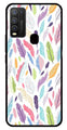 Colorful Feathers Metal Mobile Case for Vivo Y50   (Design No -06)