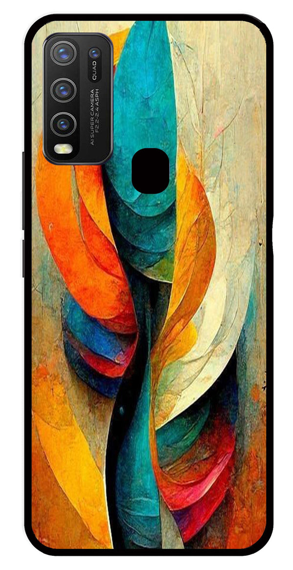 Modern Art Metal Mobile Case for Vivo Y50   (Design No -11)