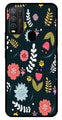 Floral Pattern2 Metal Mobile Case for Vivo Y50   (Design No -12)