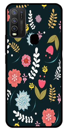 Floral Pattern2 Metal Mobile Case for Vivo Y30