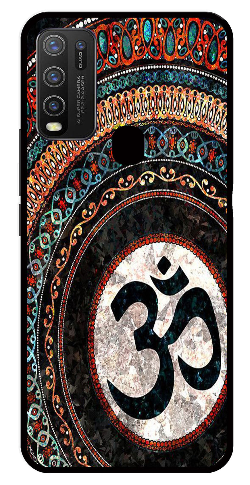 Oum Design Metal Mobile Case for Vivo Y50   (Design No -15)