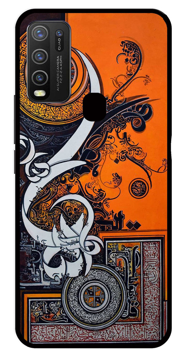 Qalander Art Metal Mobile Case for Vivo Y30   (Design No -16)