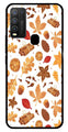 Autumn Leaf Metal Mobile Case for Vivo Y30   (Design No -19)