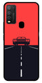 Car Lover Metal Mobile Case for Vivo Y30   (Design No -21)