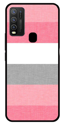 Pink Pattern Metal Mobile Case for Vivo Y30