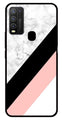 Marble Design Metal Mobile Case for Vivo Y30   (Design No -24)