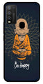 Be Happy Metal Mobile Case for Vivo Y30   (Design No -27)