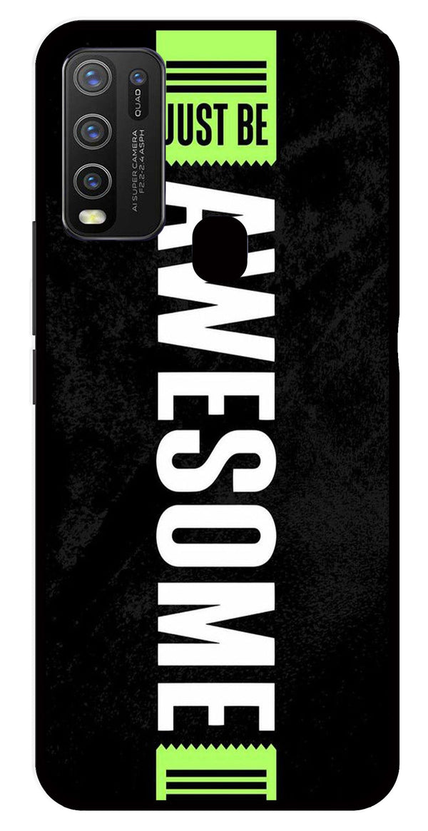 Awesome Metal Mobile Case for Vivo Y30   (Design No -33)