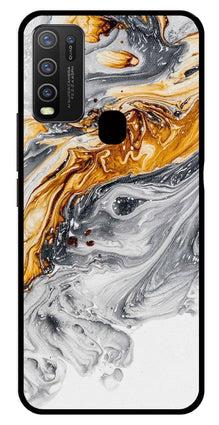 Marble Pattern Metal Mobile Case for Vivo Y30