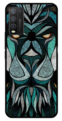 Lion Pattern Metal Mobile Case for Vivo Y30