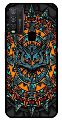 Owl Pattern Metal Mobile Case for Vivo Y50