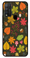 Leaves Design Metal Mobile Case for Vivo Y50   (Design No -51)
