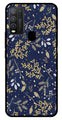 Floral Pattern  Metal Mobile Case for Vivo Y50   (Design No -52)
