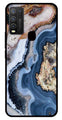 Marble Design Metal Mobile Case for Vivo Y50   (Design No -53)