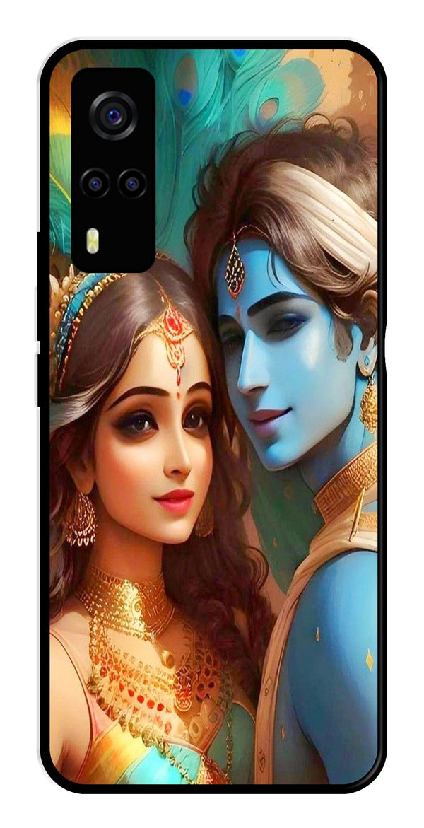 Lord Radha Krishna Metal Mobile Case for Vivo Y53s   (Design No -01)