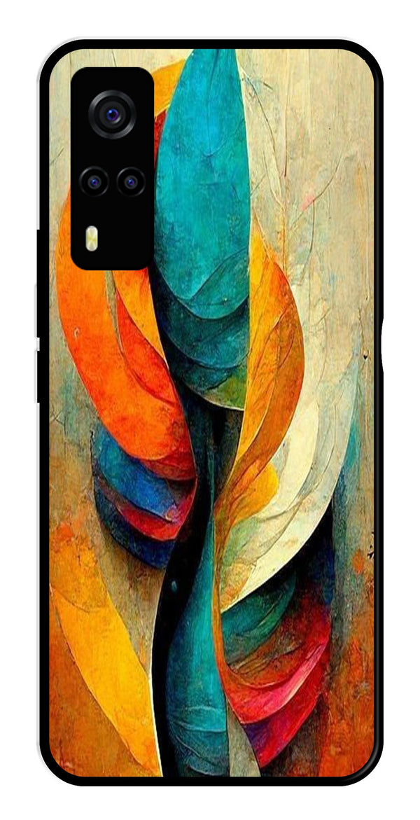 Modern Art Metal Mobile Case for Vivo Y53s   (Design No -11)