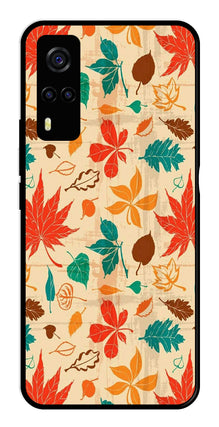 Leafs Design Metal Mobile Case for Vivo Y53s
